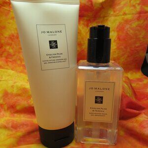 Jo Malone English Pear & Freesia Body and Hand Wash AND Exfoliating Shower Gel